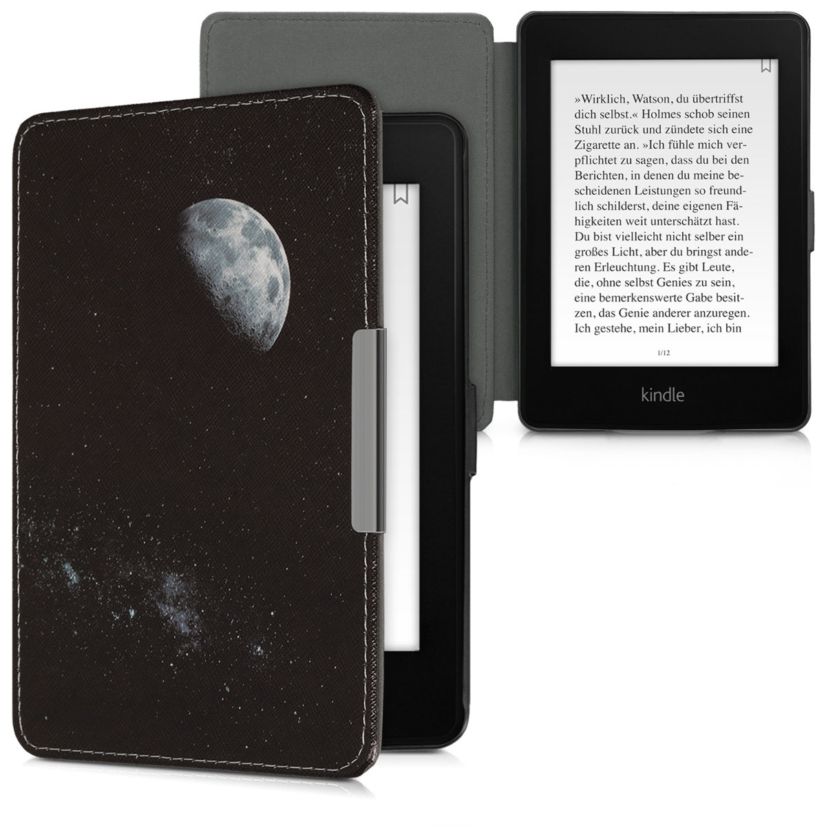 kwmobile Schutzhülle für Amazon Kindle Paperwhite Hülle - eReader Flip Case mit Auto Sleep Funktion