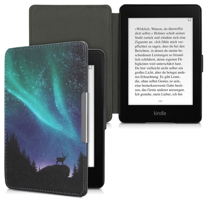 kwmobile Schutzhülle für Amazon Kindle Paperwhite Hülle - eReader Flip Case mit Auto Sleep Funktion