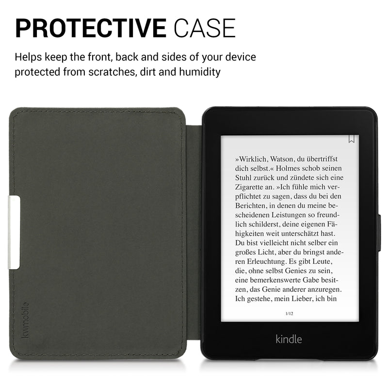 kwmobile Schutzhülle für Amazon Kindle Paperwhite Hülle - eReader Flip Case mit Auto Sleep Funktion