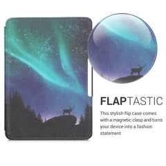 Amazon Kindle Paperwhite mit Auto-Sleep eReader Flip Case Mond und Sterne