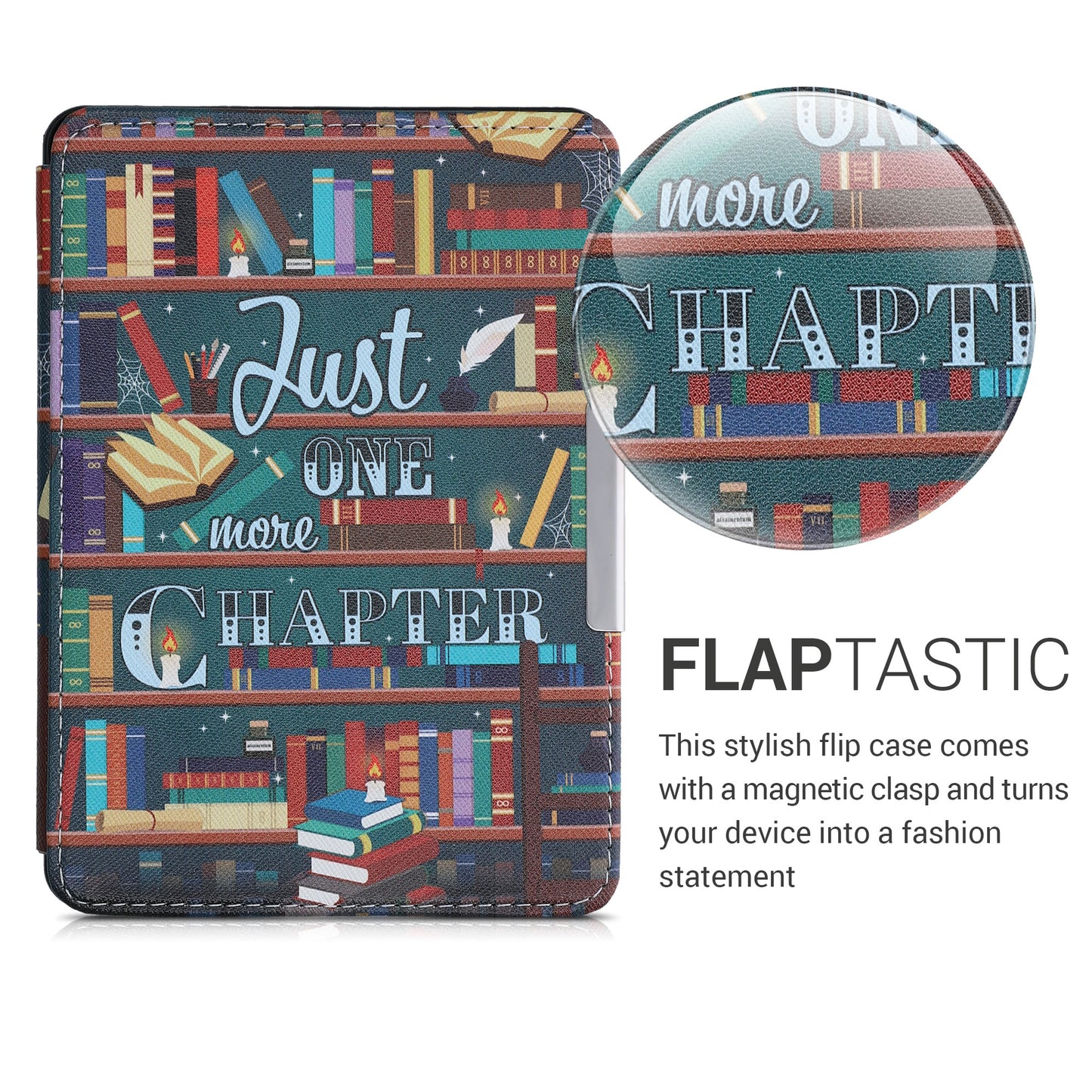 kwmobile Schutzhülle für Amazon Kindle Paperwhite Hülle - eReader Flip Case mit Auto Sleep Funktion