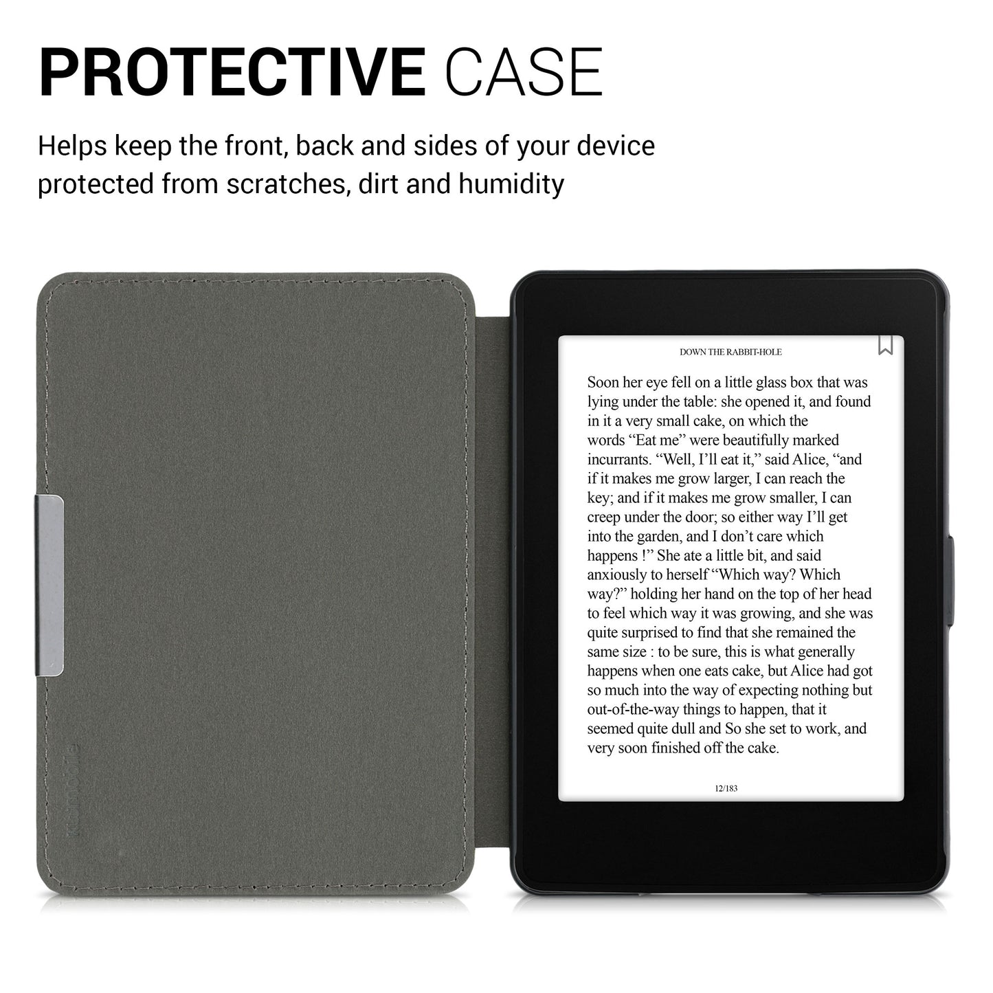 kwmobile Schutzhülle für Amazon Kindle Paperwhite Hülle - eReader Flip Case mit Auto Sleep Funktion
