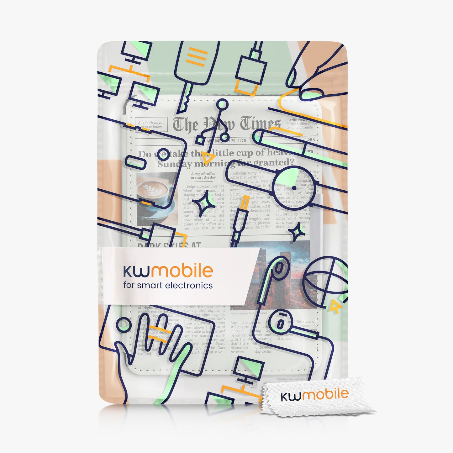 kwmobile Schutzhülle für Amazon Kindle Paperwhite Hülle - eReader Flip Case mit Auto Sleep Funktion