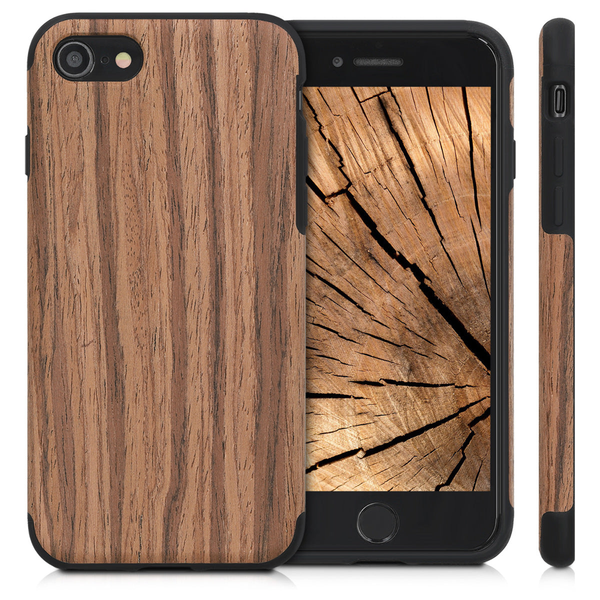 Apple iPhone SE (2022) / SE (2020) / 8 / 7 Backcover Holzmaserung