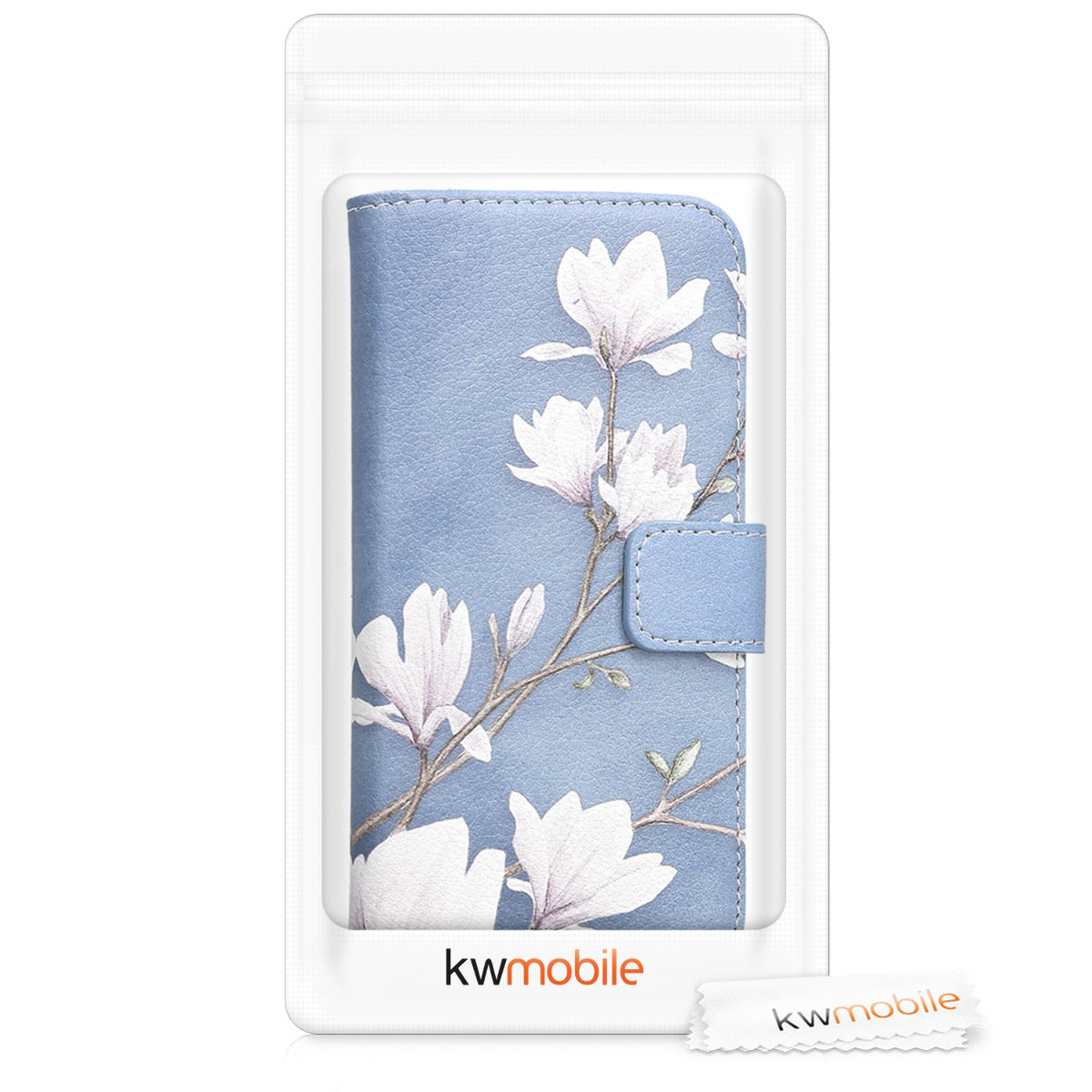 kwmobile Wallet Case kompatibel mit Samsung Galaxy A8 (2018) Hülle - Cover mit Ständer und Kartenfächern