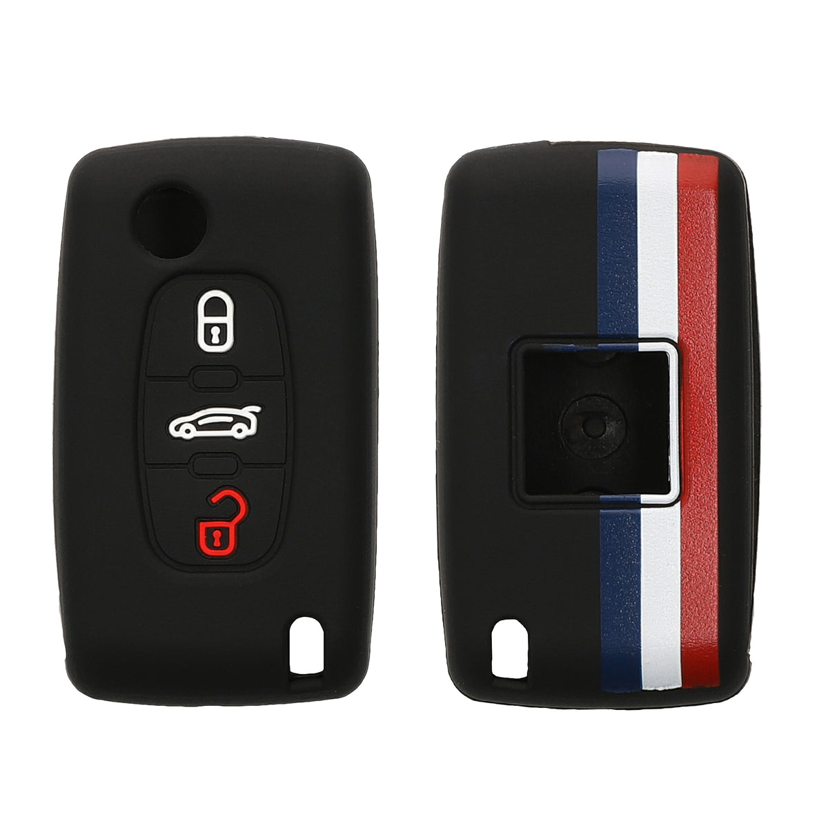 Silikon Hülle kompatibel mit Peugeot Citroen Autoschlüssel