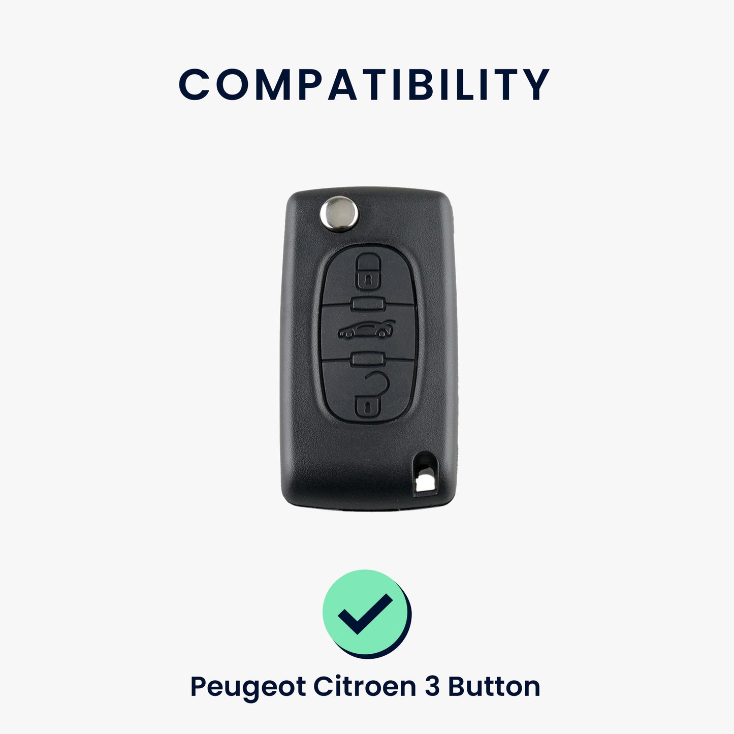 Silikon Hülle kompatibel mit Peugeot Citroen Autoschlüssel