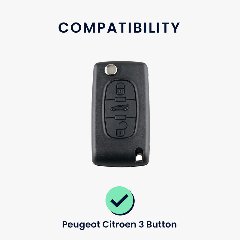 Silikon Hülle kompatibel mit Peugeot Citroen Autoschlüssel