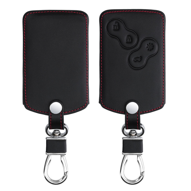 kwmobile Schlüsselhülle für Renault 4-Tasten Autoschlüssel Karte (nur Keyless Go) Hülle - Autoschlüssel Schlüssel Hülle - Schlüsselcover aus Kunstleder