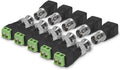 kwmobile 5x BNC Stecker Adapter Set - 5x BNC Stecker 5x BNC Buchse Terminal Block Steckverbinder - für z.B. Mini Kamera CCTV Netzwerk - BNC-Verbinder Schwarz  [dsg01]