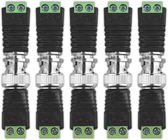 kwmobile BNC Stecker Adapter Set - BNC Stecker BNC Buchse Terminal Block Steckverbinder - für z.B. Mini Kamera CCTV