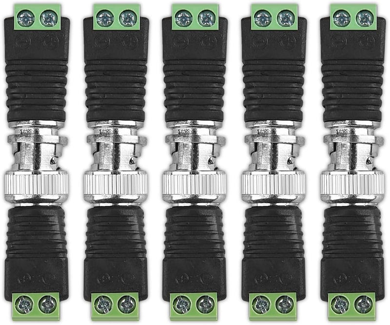 kwmobile BNC Stecker Adapter Set - BNC Stecker BNC Buchse Terminal Block Steckverbinder - für z.B. Mini Kamera CCTV