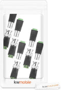 kwmobile BNC Stecker Adapter Set - BNC Stecker BNC Buchse Terminal Block Steckverbinder - für z.B. Mini Kamera CCTV