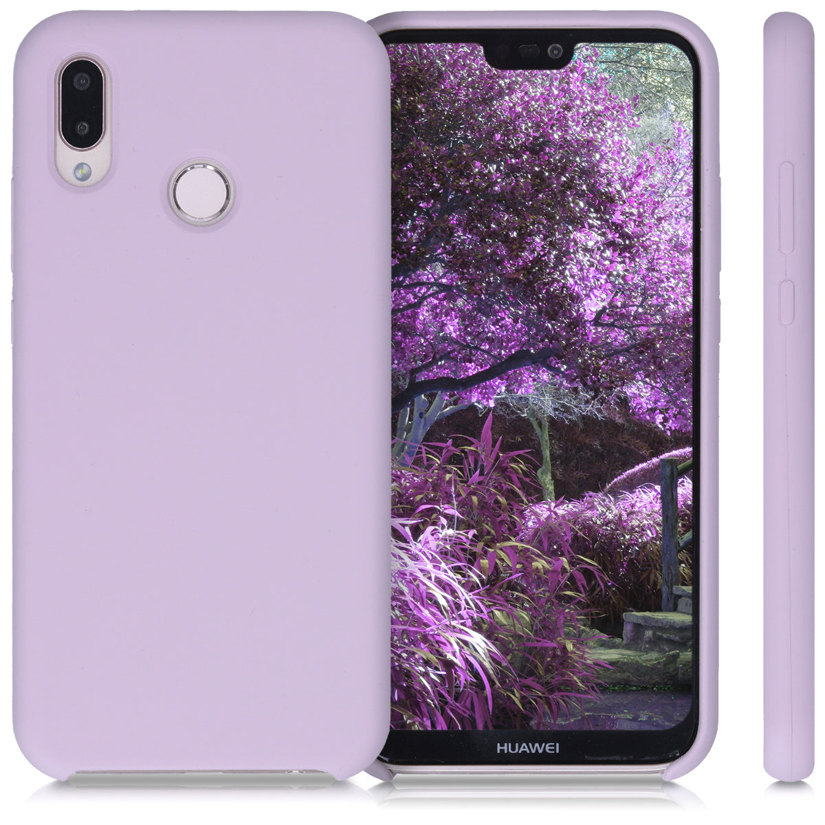 kwmobile Handyhülle für Huawei P20 Lite Hülle - Case Silikon - Kabelloses Laden - Schutzhülle Cover