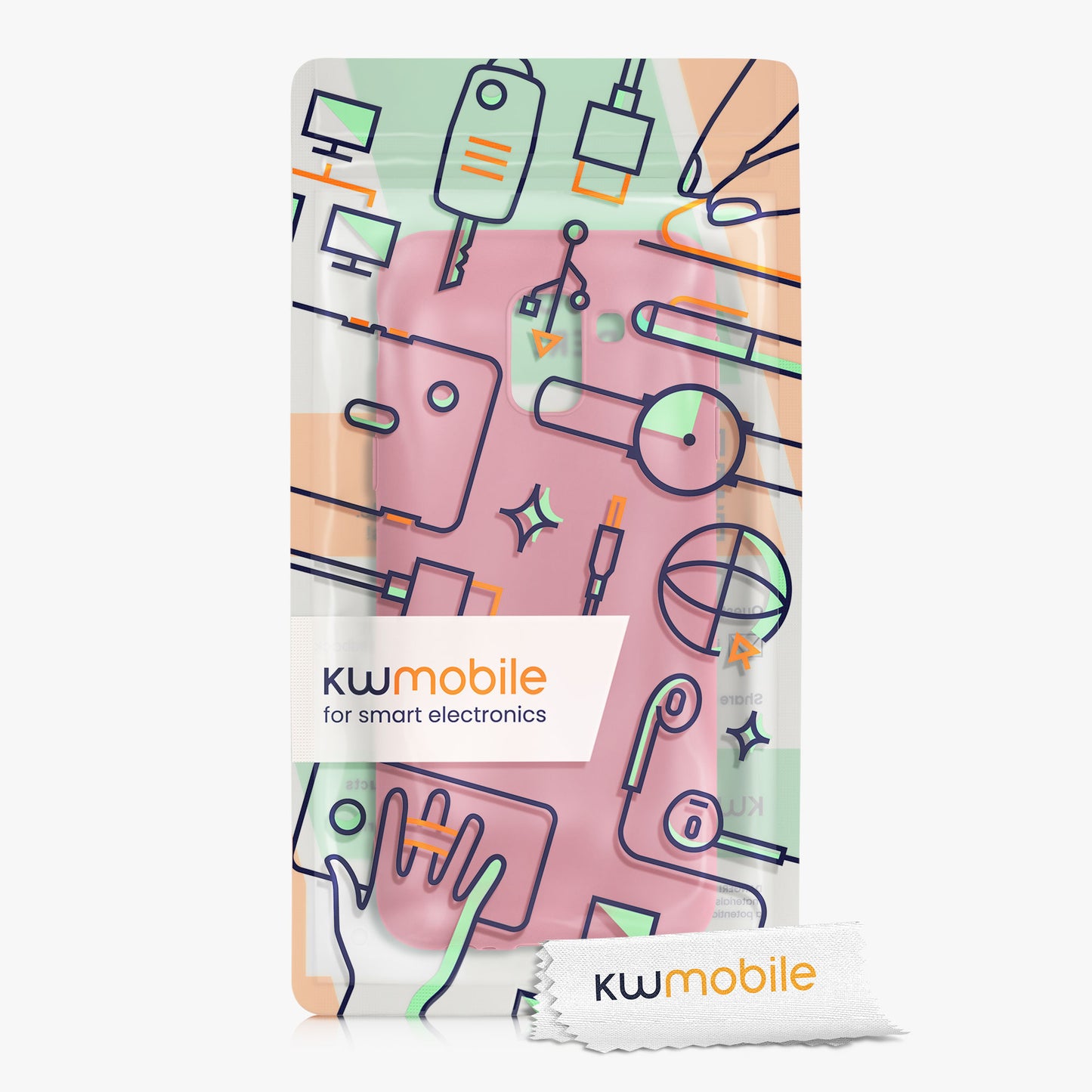 kwmobile Handyhülle für Samsung Galaxy J6 - Kabelloses Laden - Schutzhülle Cover