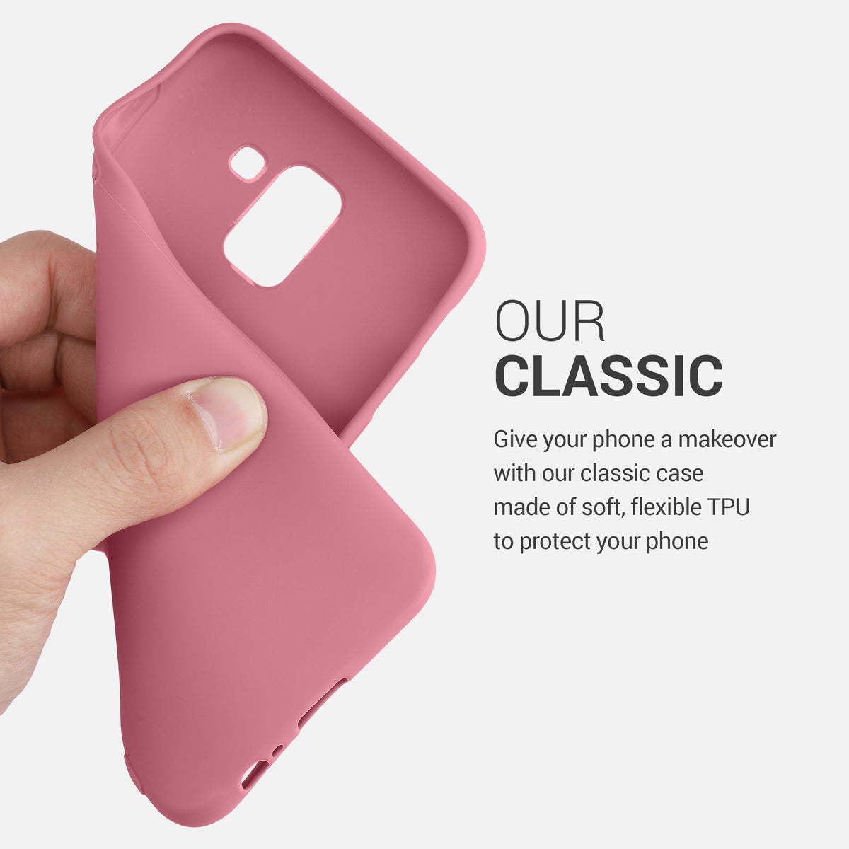 kwmobile Handyhülle für Samsung Galaxy J6 - Kabelloses Laden - Schutzhülle Cover