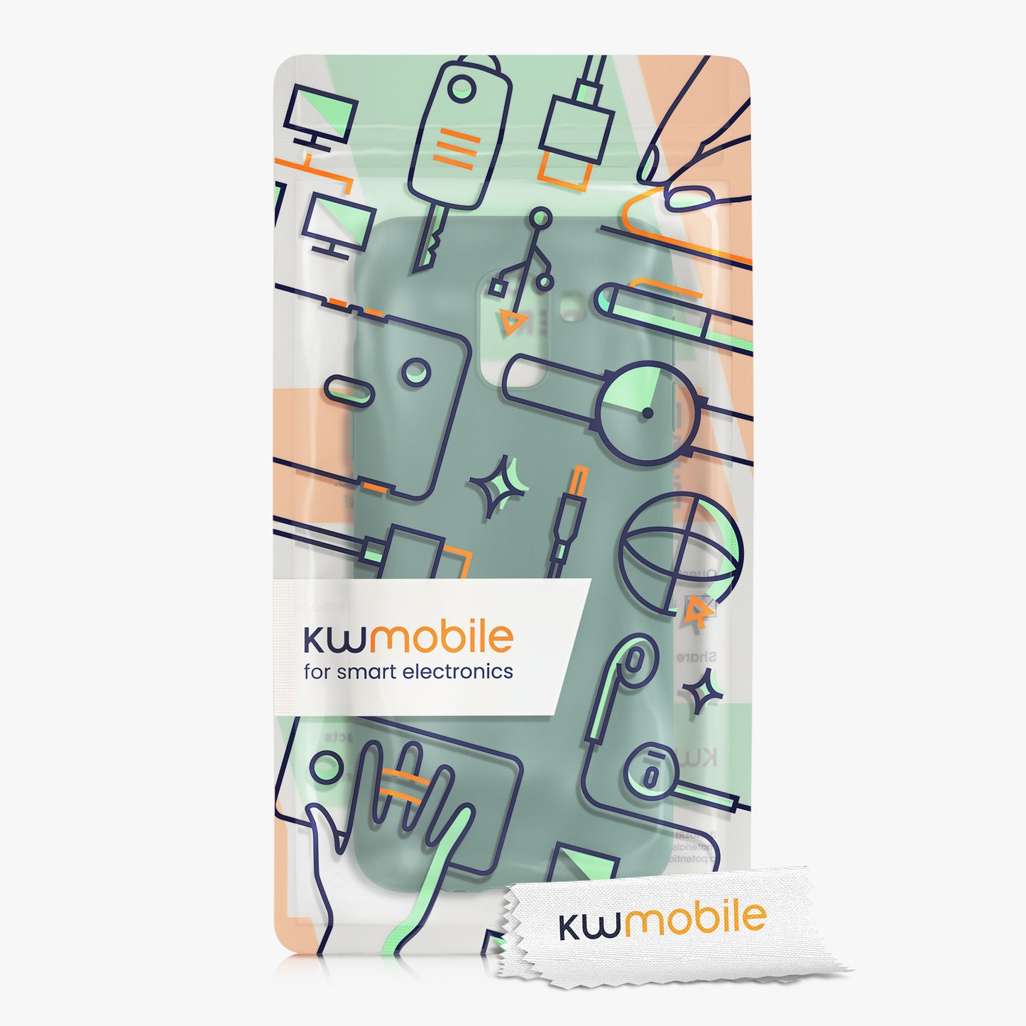 kwmobile Handyhülle für Samsung Galaxy J6 - Kabelloses Laden - Schutzhülle Cover
