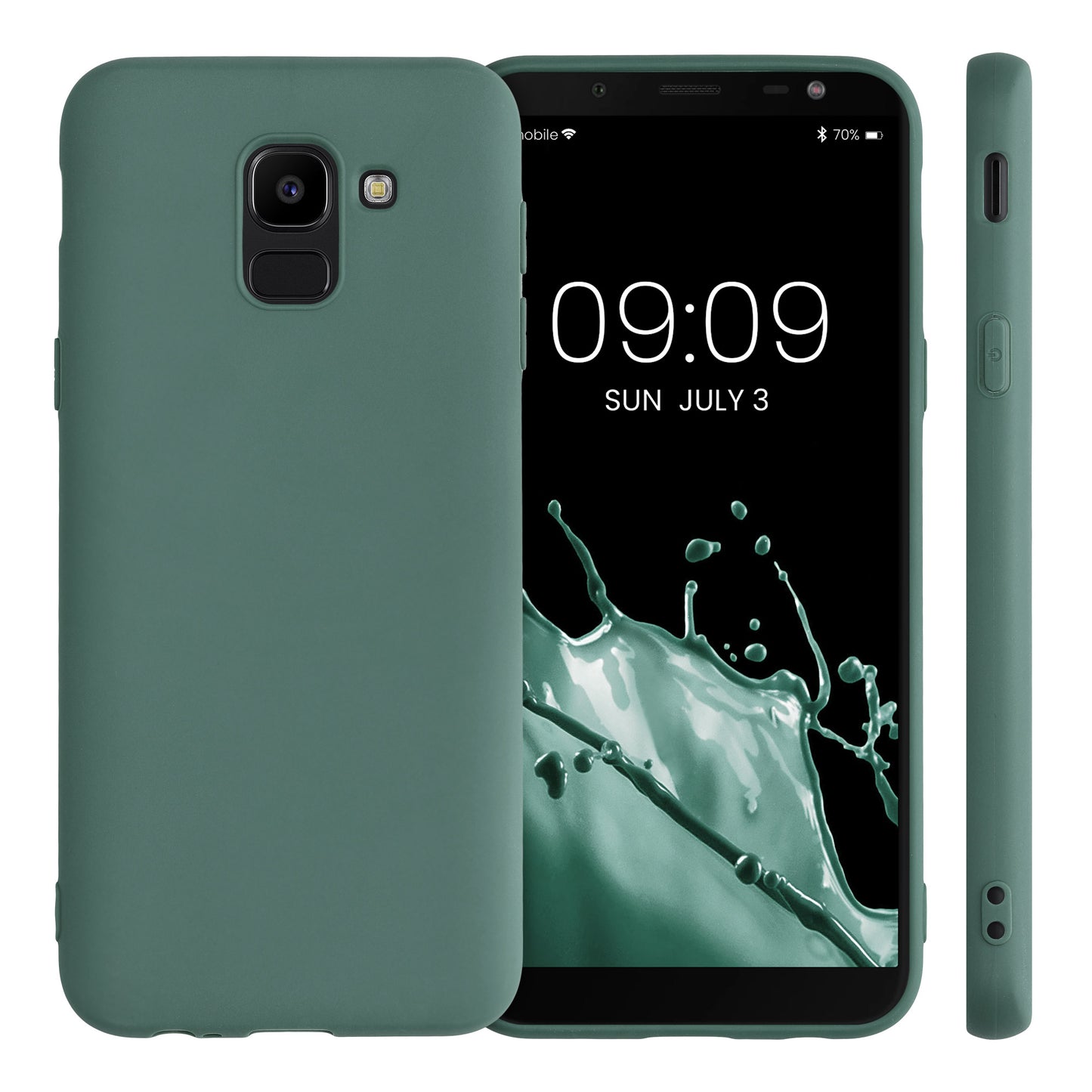 kwmobile Handyhülle für Samsung Galaxy J6 - Kabelloses Laden - Schutzhülle Cover