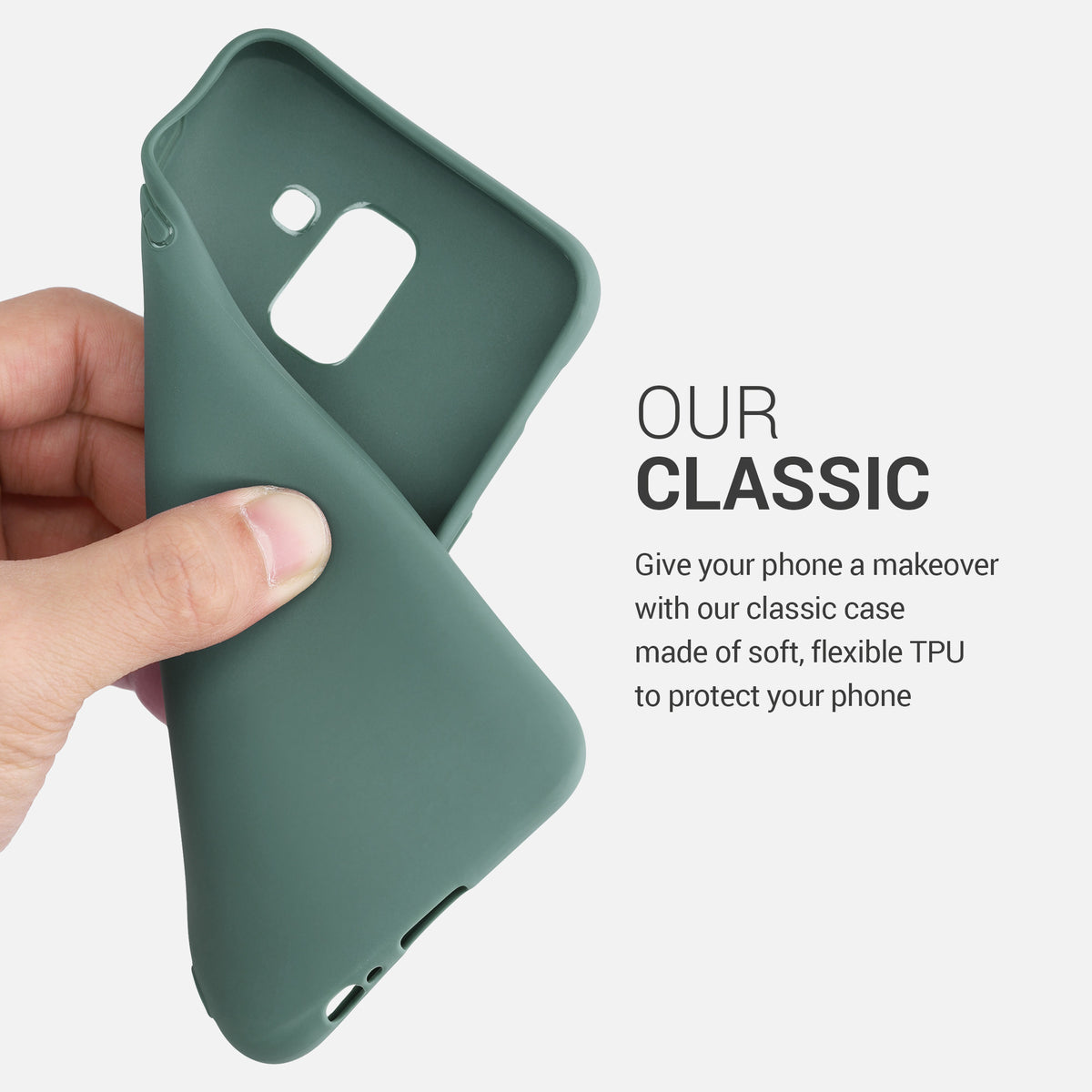 kwmobile Handyhülle für Samsung Galaxy J6 - Kabelloses Laden - Schutzhülle Cover
