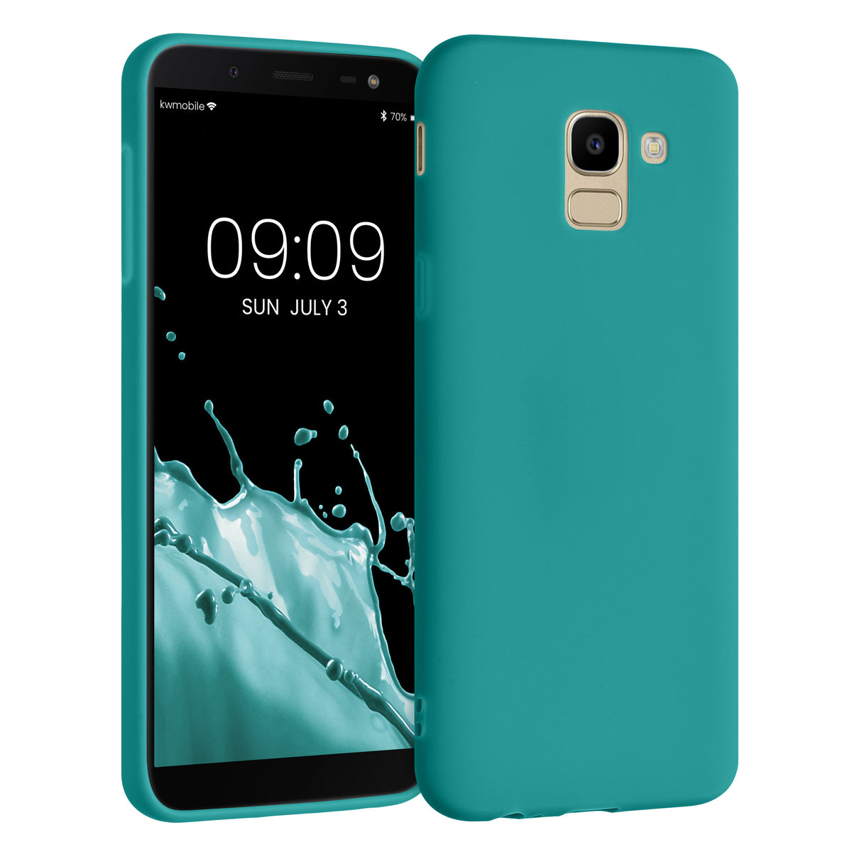kwmobile Handyhülle für Samsung Galaxy J6 - Kabelloses Laden - Schutzhülle Cover