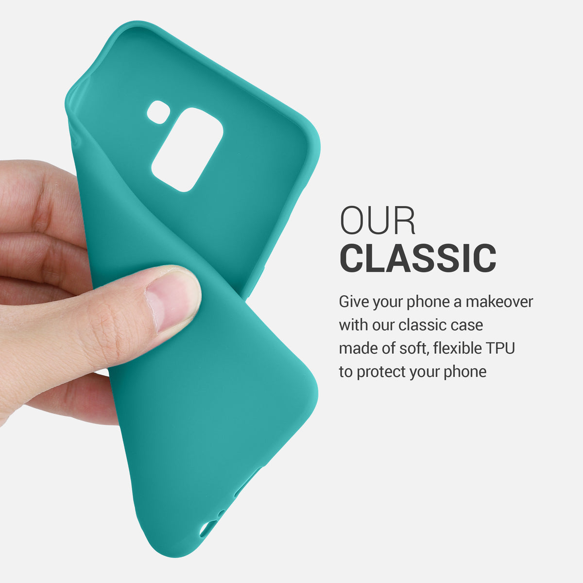 kwmobile Handyhülle für Samsung Galaxy J6 - Kabelloses Laden - Schutzhülle Cover