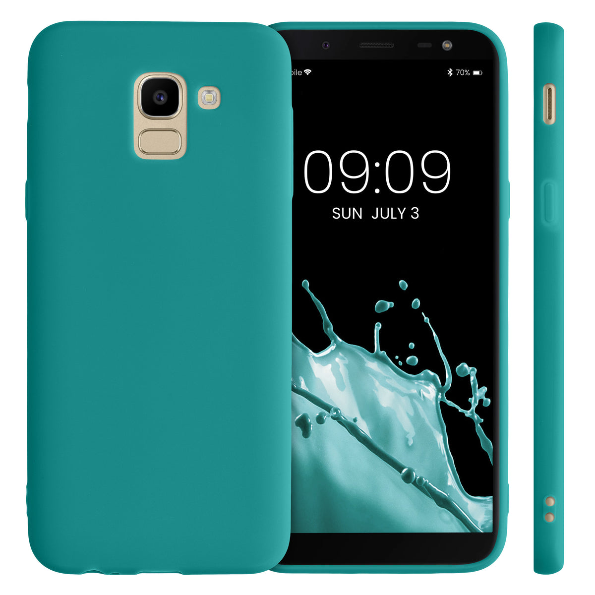 kwmobile Handyhülle für Samsung Galaxy J6 - Kabelloses Laden - Schutzhülle Cover
