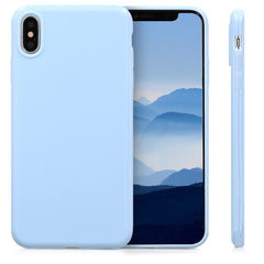 iPhone XS Max Handyhülle Silikon Hellblau