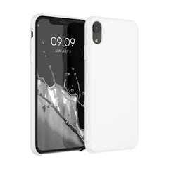 iPhone XR Silikon Handyhülle, Weiß