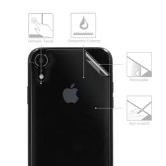 kwmobile Schutzfolie Rückseite kompatibel mit Apple iPhone XR Folie Backcover Smartphone Handyfolie - Transparent