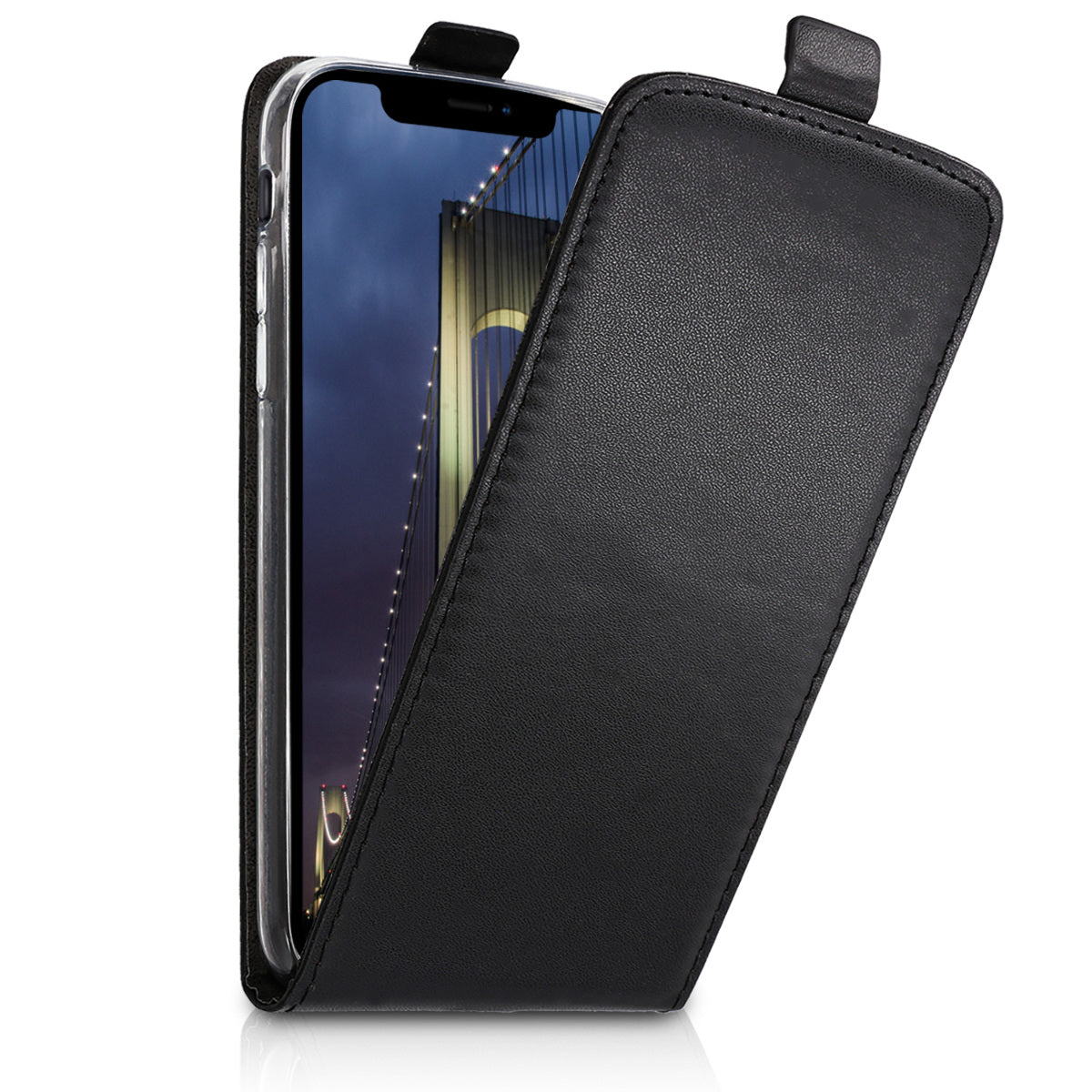 kwmobile Schutzhülle kompatibel mit Apple iPhone XR - Hülle Handy - Flip Case Handyhülle