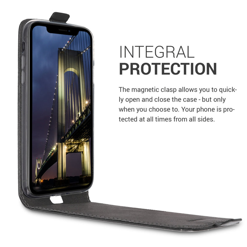 kwmobile Schutzhülle kompatibel mit Apple iPhone XR - Hülle Handy - Flip Case Handyhülle