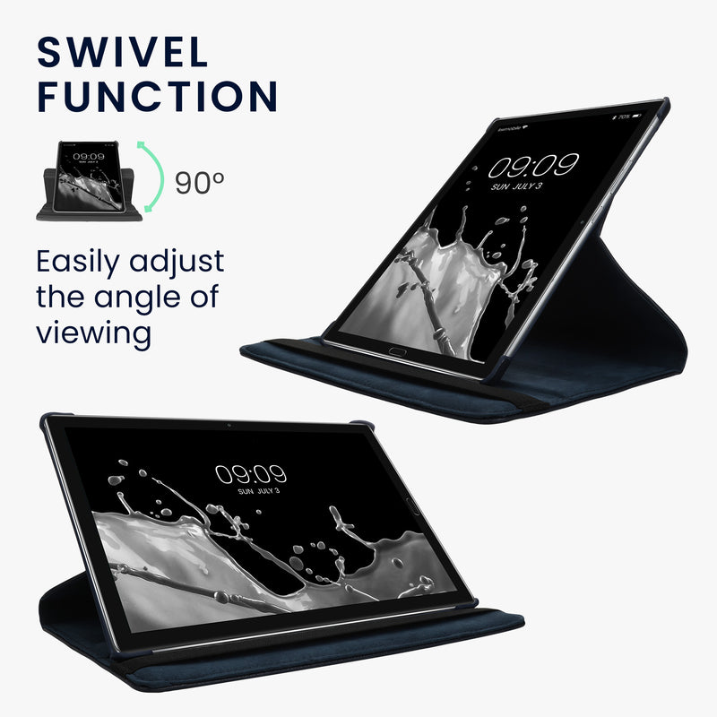 kwmobile Schutzhülle kompatibel mit Huawei MediaPad M5 Lite 10 - Hülle 360° Tablet Cover Case