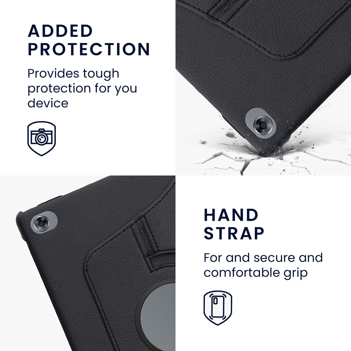 kwmobile Schutzhülle kompatibel mit Huawei MediaPad M5 Lite 10 - Hülle 360° Tablet Cover Case