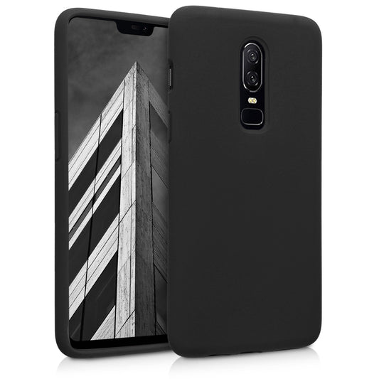 kwmobile Handyhülle für OnePlus 6 - Case Silikon - Kabelloses Laden - Schutzhülle Cover