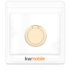kwmobile Smartphone Ring Fingerhalter aus Metall - 360° drehbare Ringhalter Handy Fingerhalterung mit Standfunktion