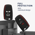 kwmobile Schlüsselhülle für BMW 3-Tasten Funk Autoschlüssel (nur Keyless Go) Hülle - Autoschlüssel Schlüssel Hülle - Schlüsseletui