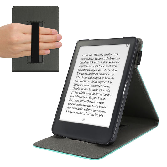 kwmobile Schutzhülle kompatibel mit Kobo Clara HD - Hülle e-Reader mit Schlaufe Ständer