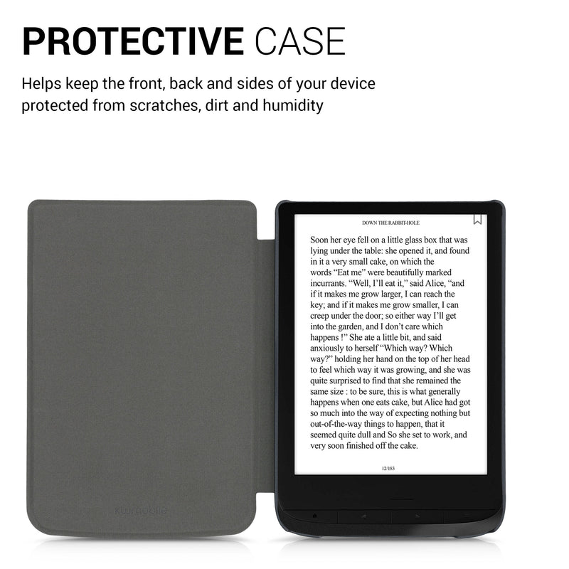 eReader Flip Case für Pocketbook Touch Lux 4/5/Touch HD 3/Color (2020)/ Vivlio Lux 5 mit Auto-Sleep