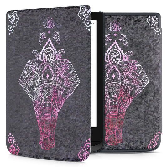 kwmobile Schutzhülle für Pocketbook Touch Lux 4/5/Touch HD 3/Color (2020)/ Vivlio Lux 5 Hülle - eReader Flip Case mit Auto Sleep Funktion