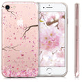 Transparente Silikon Handyhülle für Apple iPhone SE (2022) / iPhone SE (2020) / iPhone 8 / iPhone 7 Kirschblüten