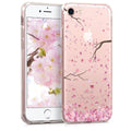 Transparente Silikon Handyhülle für Apple iPhone SE (2022) / iPhone SE (2020) / iPhone 8 / iPhone 7 Kirschblüten