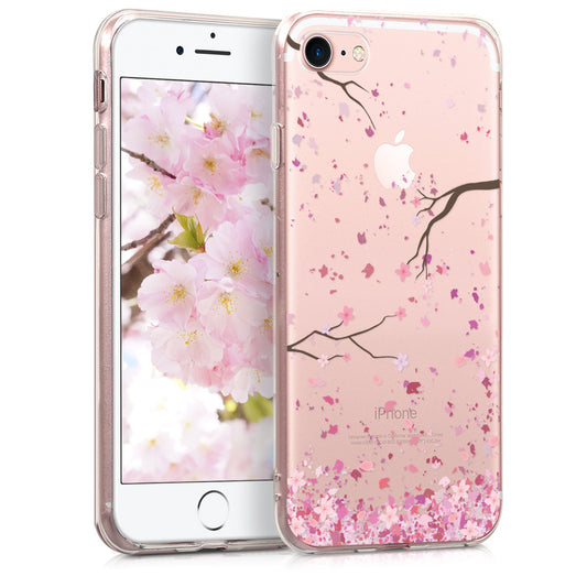 kwmobile Case kompatibel mit Apple iPhone SE (2022) / iPhone SE (2020) / iPhone 8 / iPhone 7 - Hülle Silikon transparent