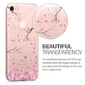 Transparente Silikon Handyhülle für Apple iPhone SE (2022) / iPhone SE (2020) / iPhone 8 / iPhone 7 Kirschblüten