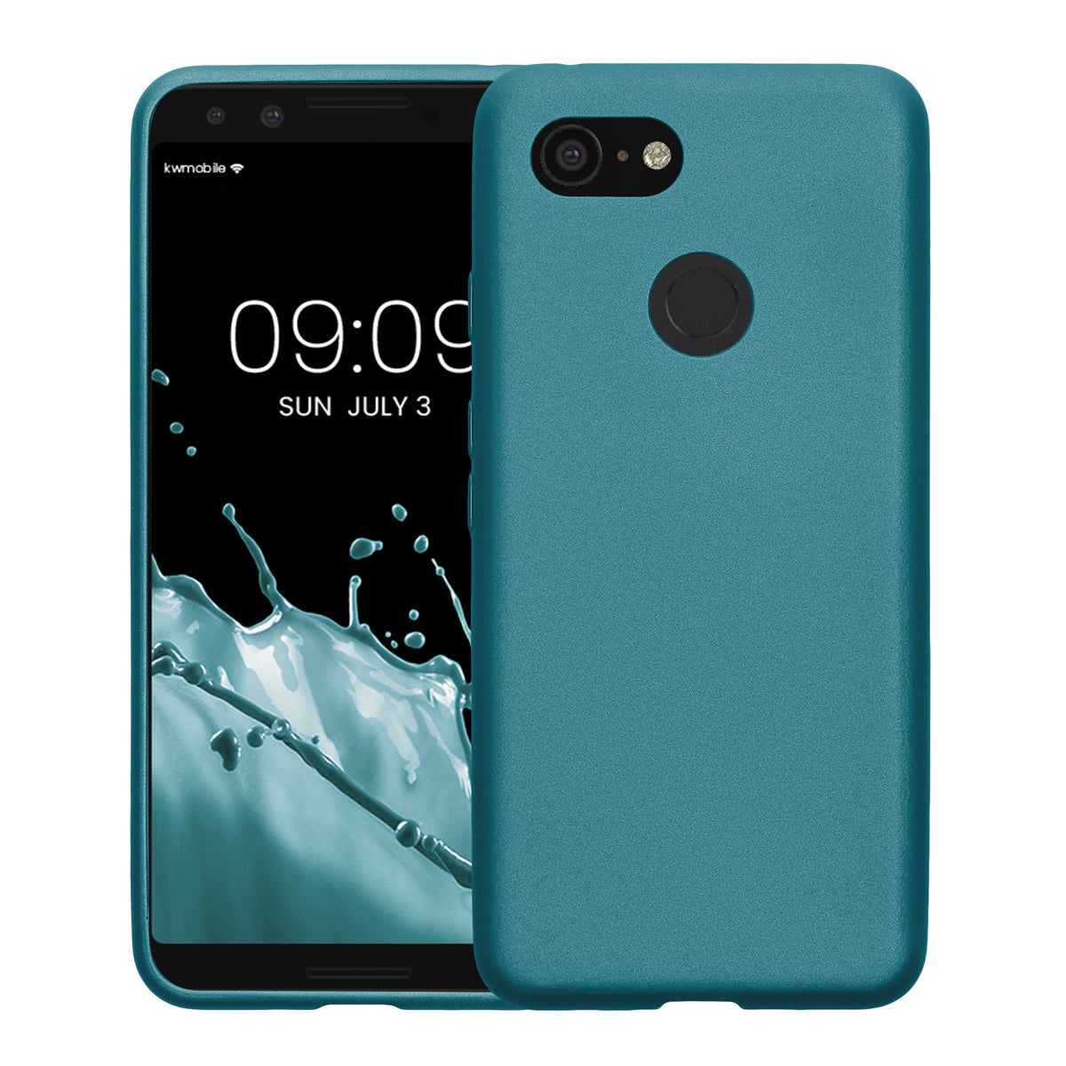 kwmobile Handyhülle für Google Pixel 3 Hülle - Silikon Case schimmernd - Schutzhülle Cover