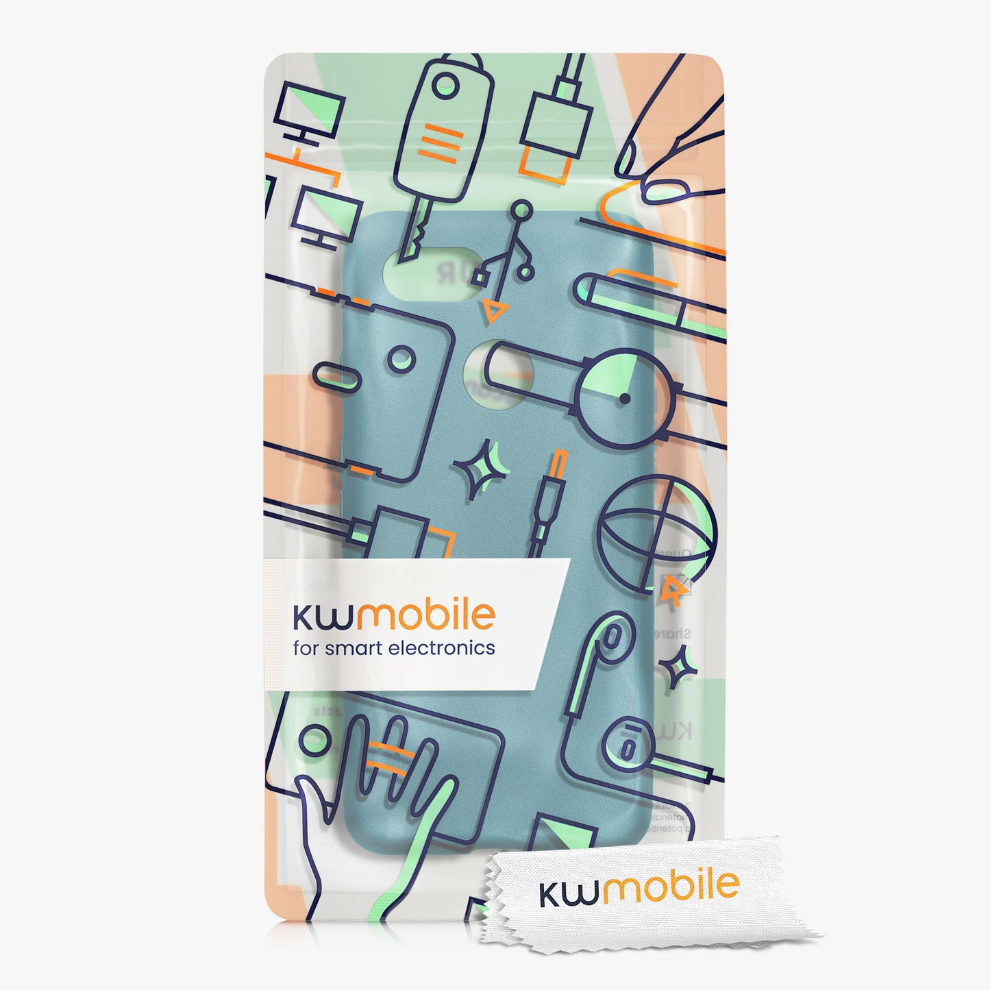 kwmobile Handyhülle für Google Pixel 3 Hülle - Silikon Case schimmernd - Schutzhülle Cover