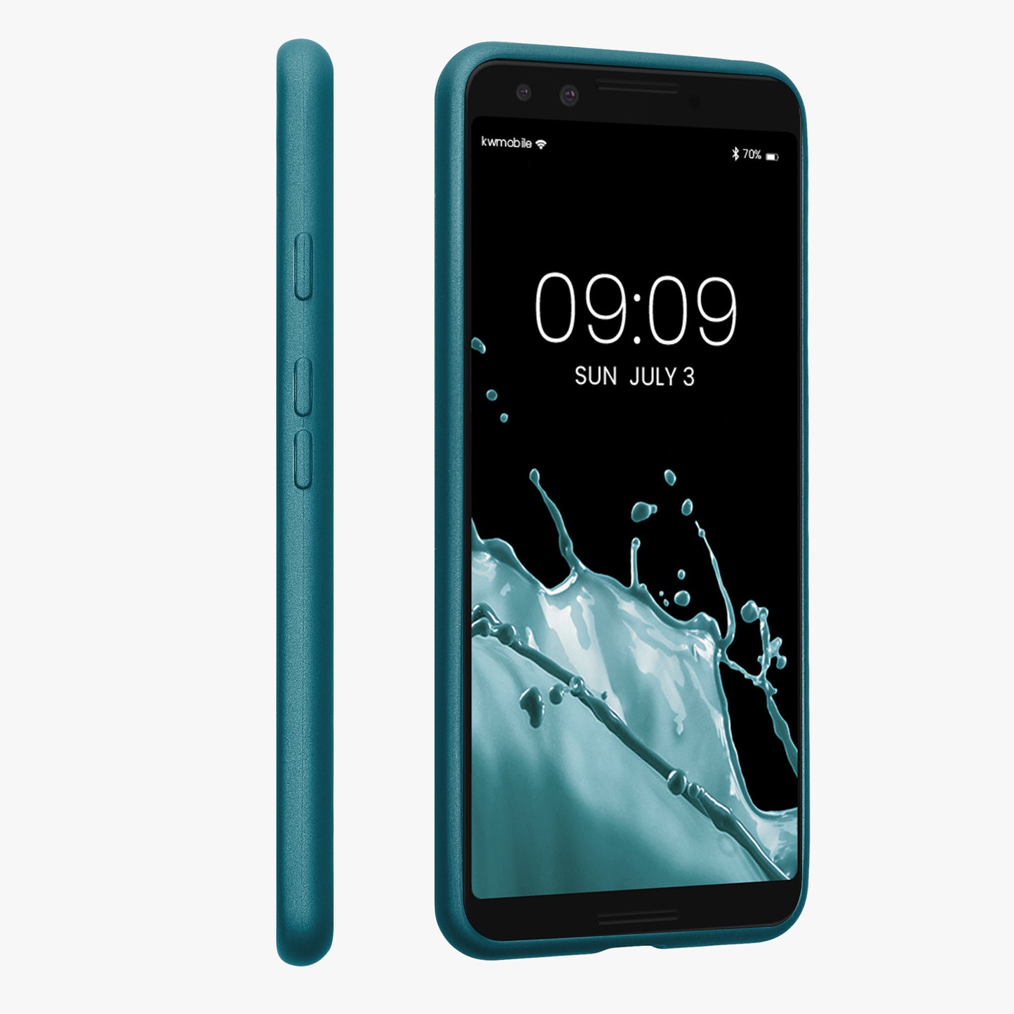 kwmobile Handyhülle für Google Pixel 3 Hülle - Silikon Case schimmernd - Schutzhülle Cover