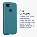 kwmobile Handyhülle für Google Pixel 3 Hülle - Silikon Case schimmernd - Schutzhülle Cover
