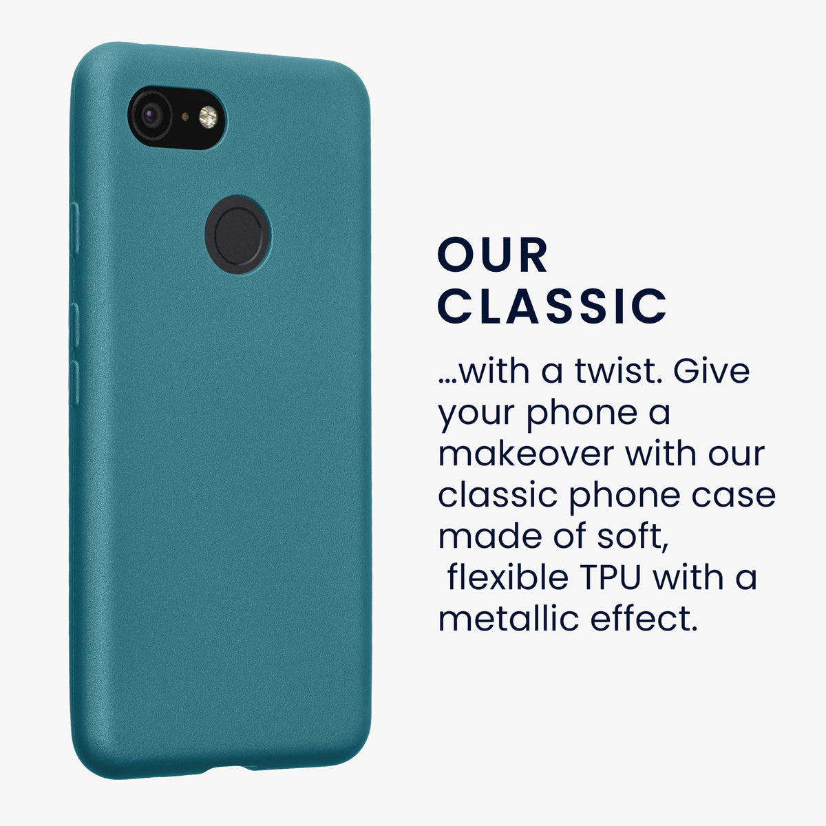 kwmobile Handyhülle für Google Pixel 3 Hülle - Silikon Case schimmernd - Schutzhülle Cover