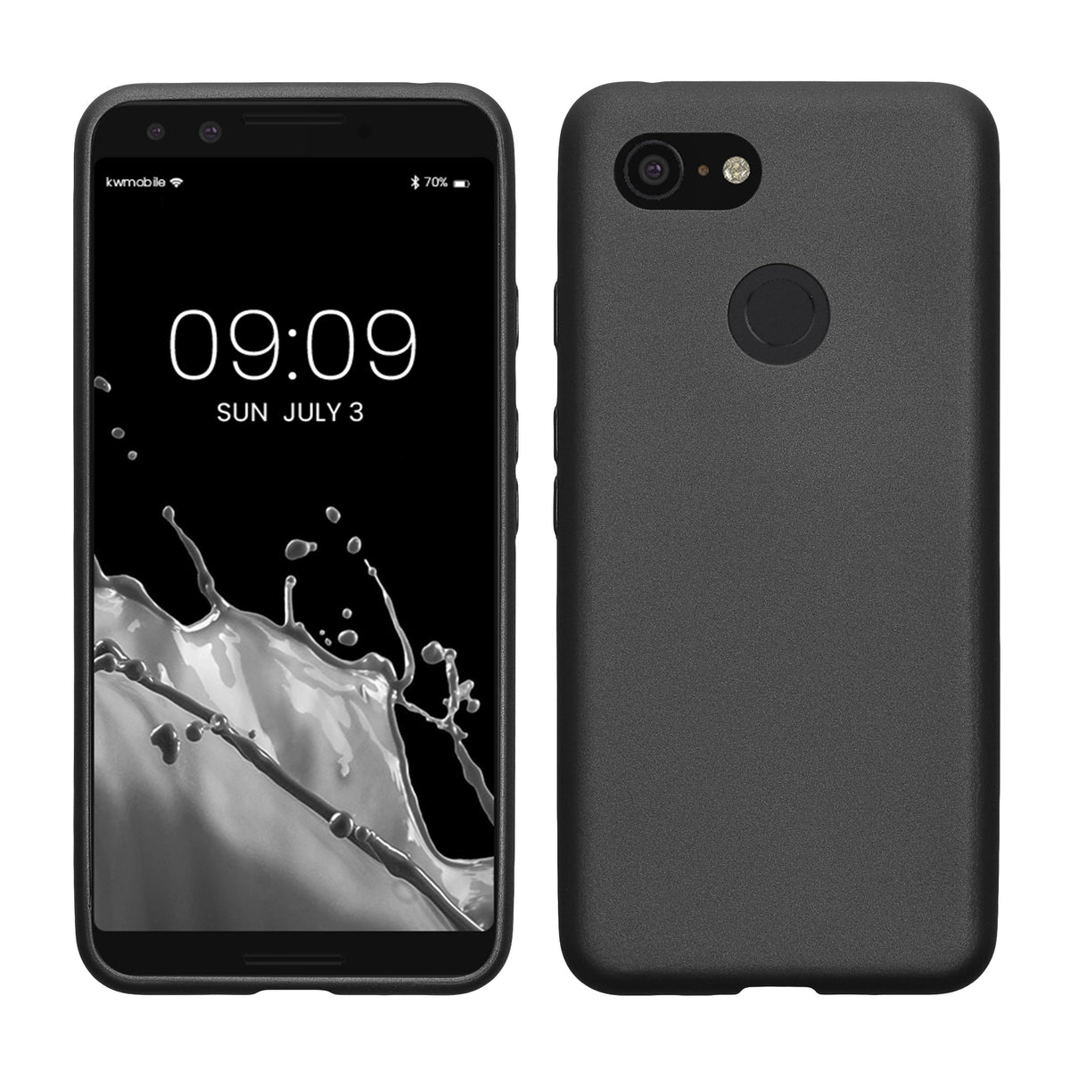 kwmobile Handyhülle für Google Pixel 3 Hülle - Silikon Case schimmernd - Schutzhülle Cover