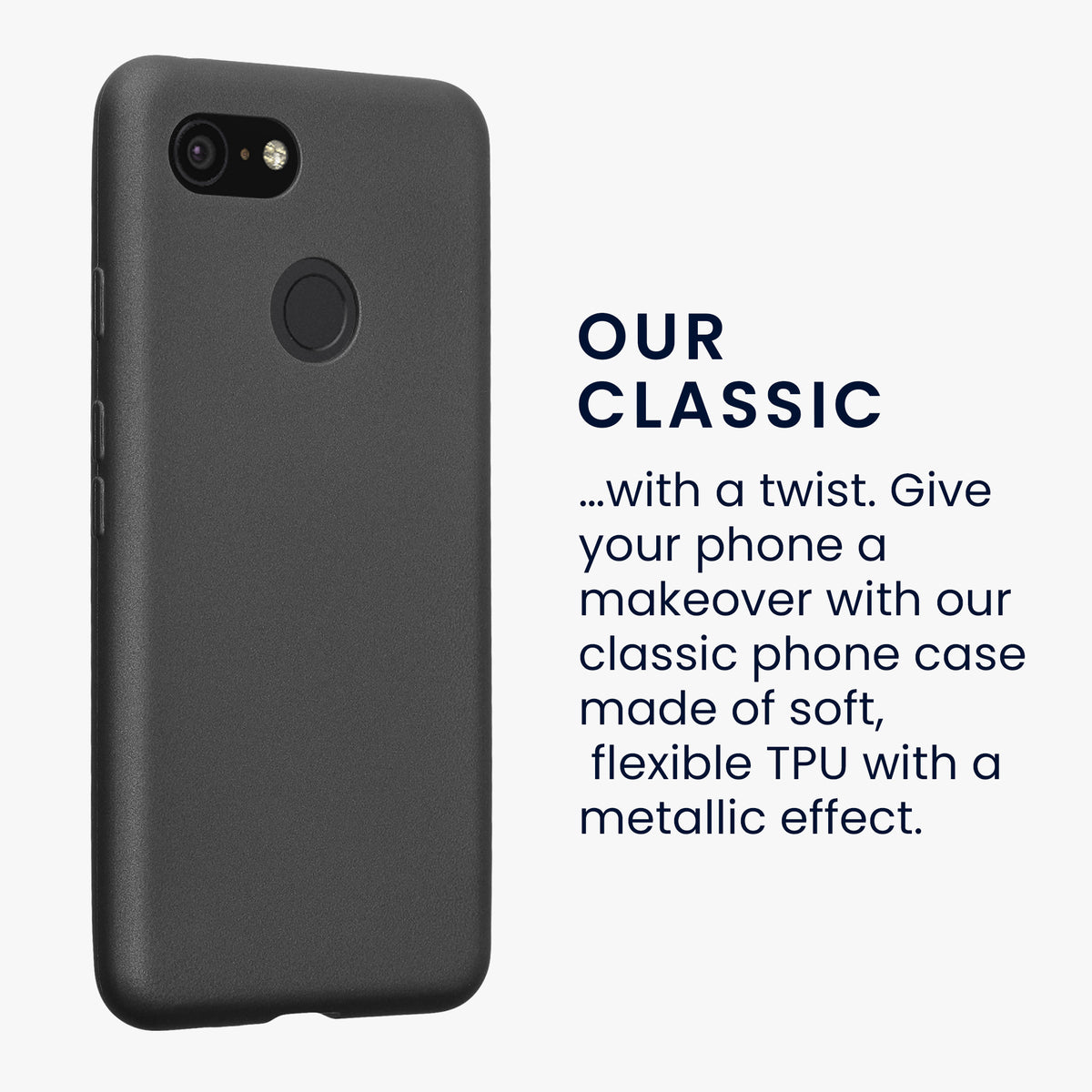 kwmobile Handyhülle für Google Pixel 3 Hülle - Silikon Case schimmernd - Schutzhülle Cover
